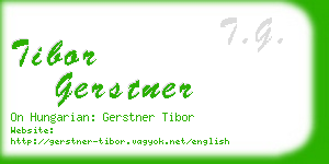 tibor gerstner business card